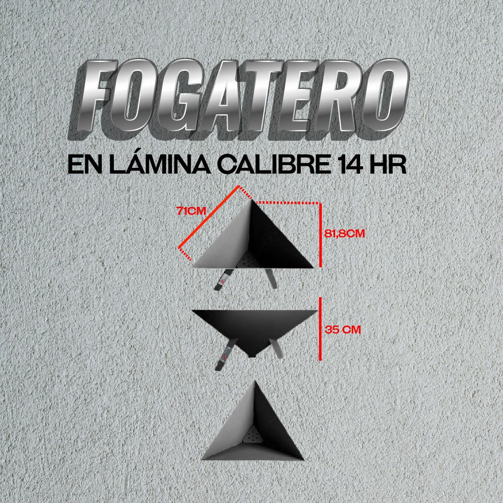 fogatero en lámina hr